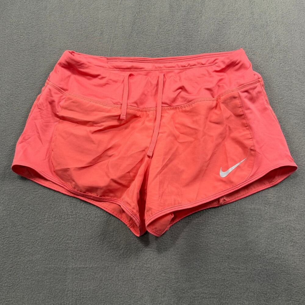 Nike Dri-FIT Swift 2-in-1 Running Shorts Women Small Coral Pink Athletic Small